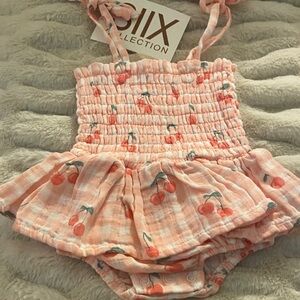 Cherry Print Sunsuit